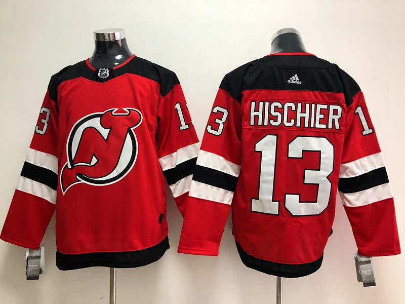 Nico Hischier New Jersey Devils Jersey red