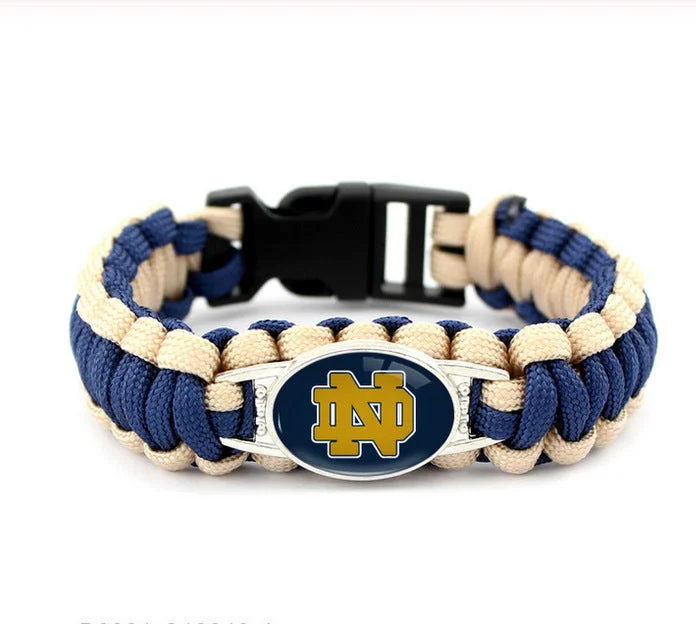 Notre Dame Fighting Irish snap clasp bracelet