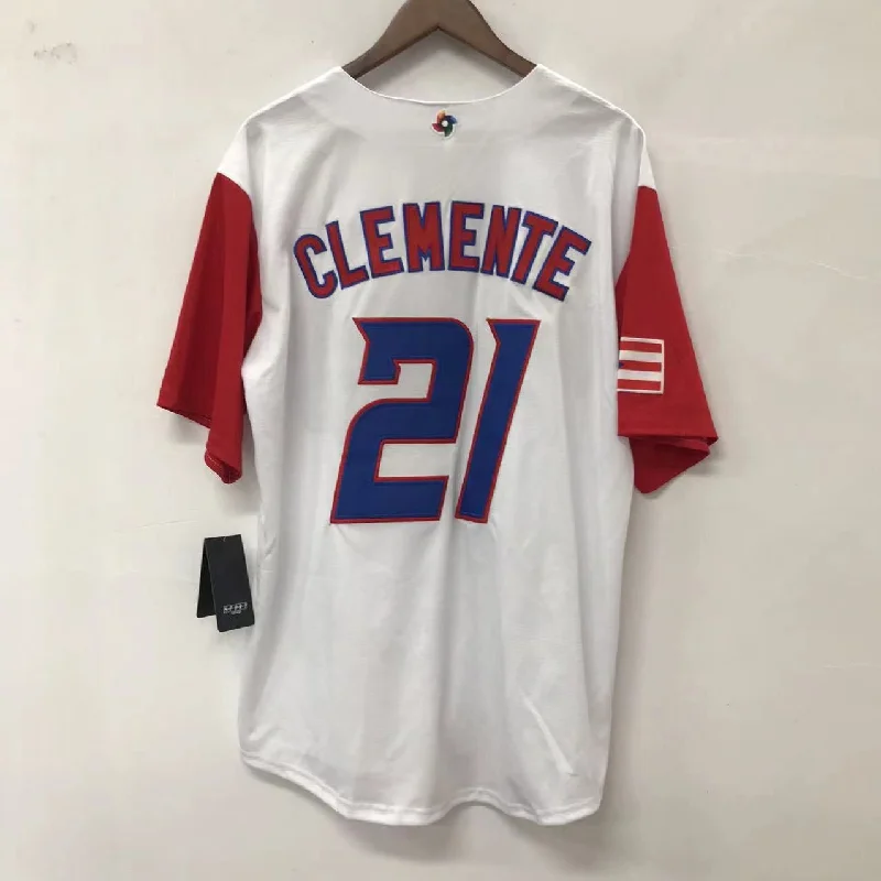 Roberto Clemente Puerto Rico jersey Majestic