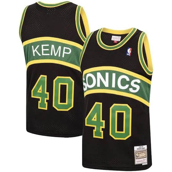 Shawn Kemp Seattle SuperSonics Official NBA Mitchell & Ness Jersey