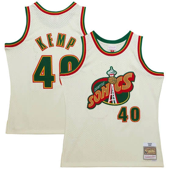 Shawn Kemp Seattle SuperSonics Official NBA Mitchell & Ness Jersey