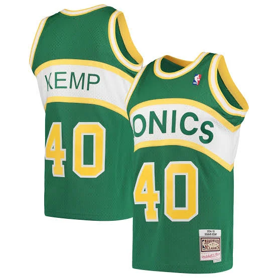 Shawn Kemp Seattle SuperSonics Official NBA Mitchell & Ness retro Jersey