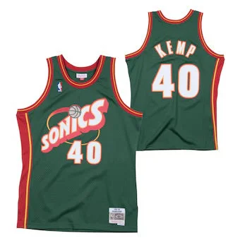 Shawn Kemp Seattle SuperSonics Official NBA Mitchell & Ness retro Jersey