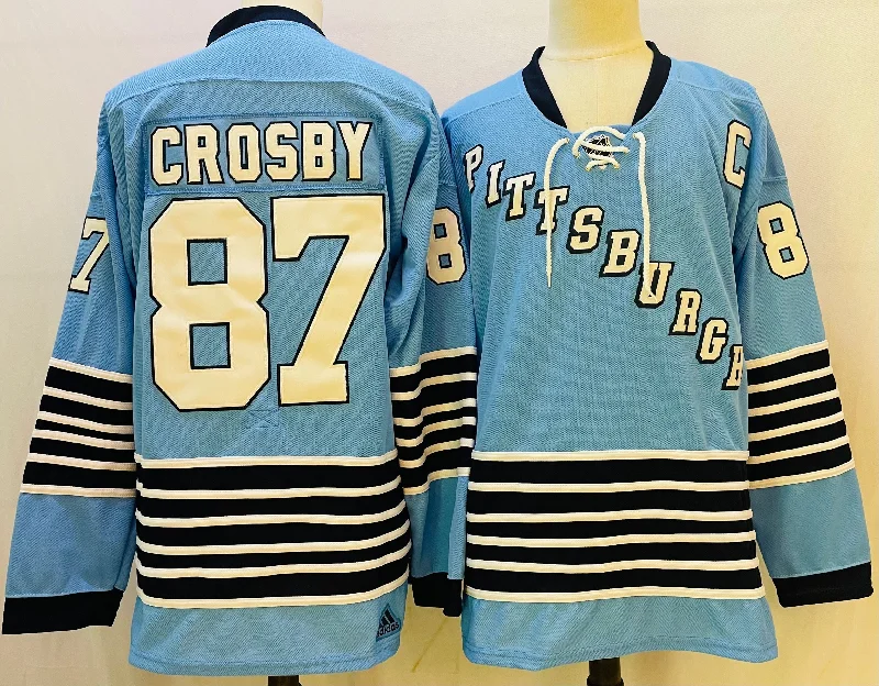 Sidney Crosby Pittsburgh Penguins Penguins Jersey light blue