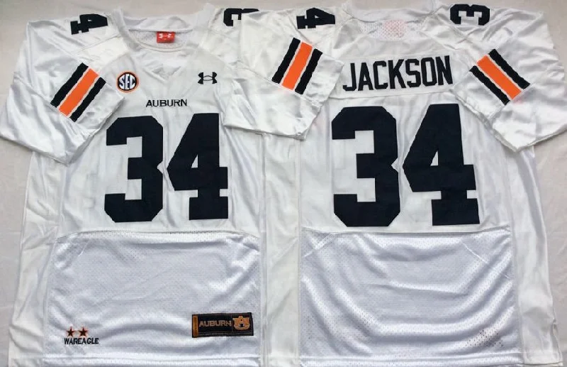 Bo Jackson Auburn Tigers Jersey White