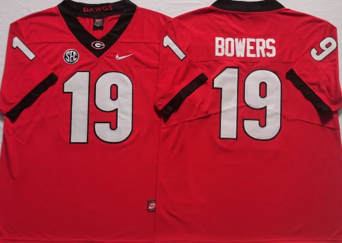 Brock Bowers Georgia Bulldogs Jersey red