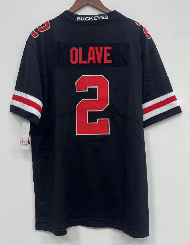 Chris Olave Ohio State Buckeyes Jersey Black