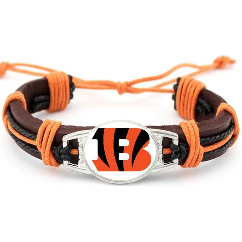 Cincinnati Bengals NFL leather bracelet