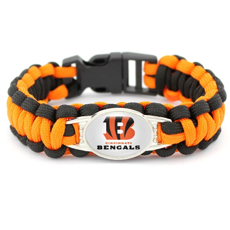 Cincinnati Bengals snap clasp bracelet