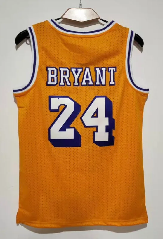 Kobe Bryant YOUTH  Los Angeles Lakers Jersey Yellow #24