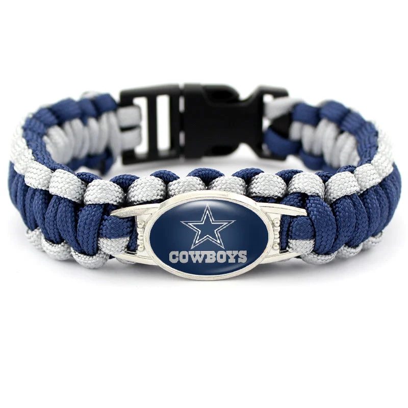 Dallas Cowboys snap clasp bracelet