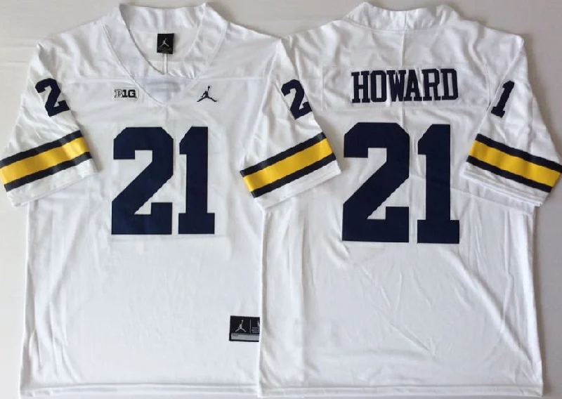 Desmond Howard Michigan Wolverines Jersey white