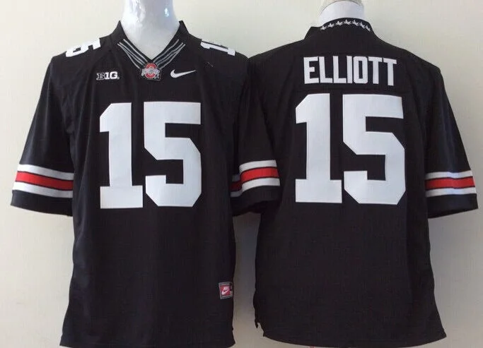 Ezekiel Elliott Jersey Ohio State Buckeyes Jersey Black