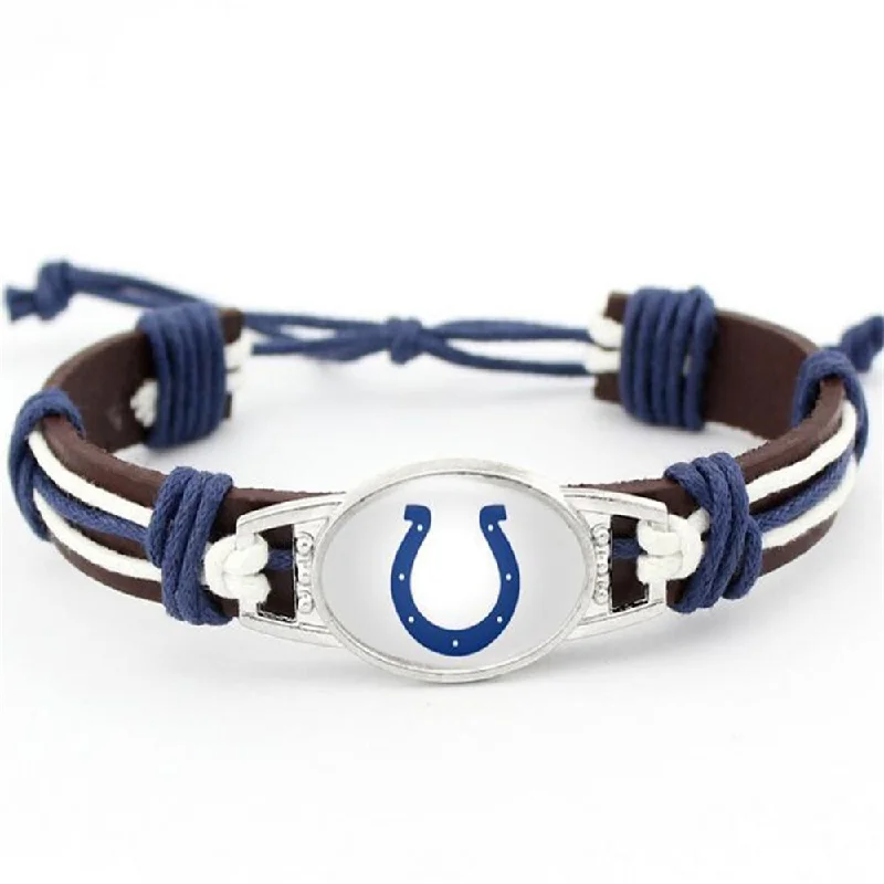 Indianapolis Colts NFL leather bracelet