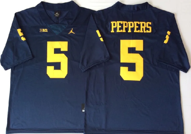 Jabrill Peppers Michigan Wolverines Jersey blue