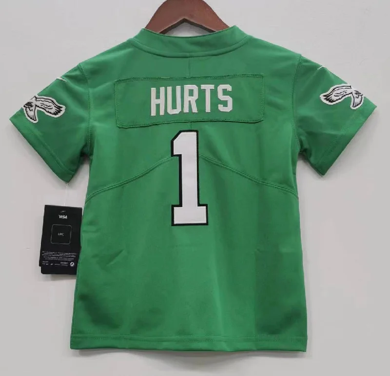 Jalen Hurts Philadelphia Eagles Kelly Green Baby Toddler jersey b/t