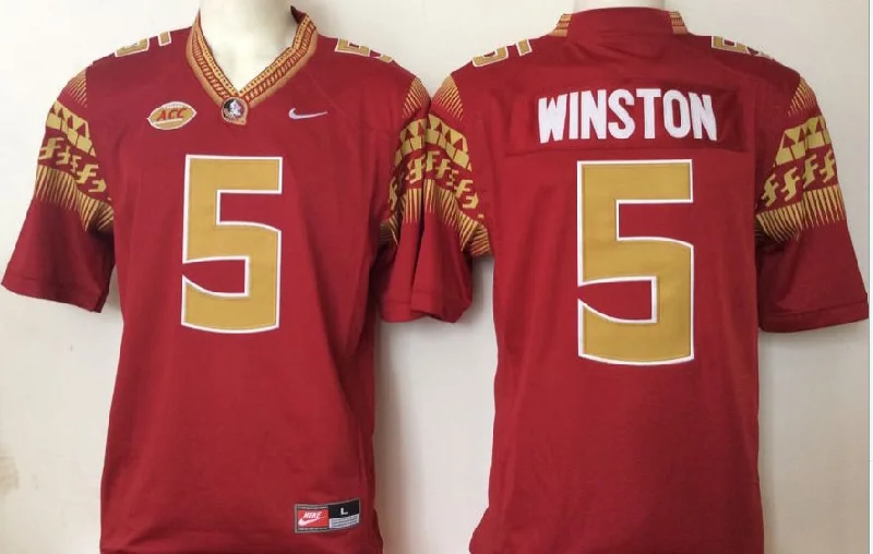 Jameis Winston Florida State Seminoles Jersey Red NIKE