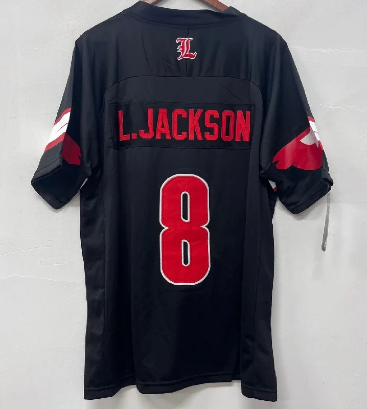 Lamar Jackson Louisville Cardinals Jersey Black Adidas