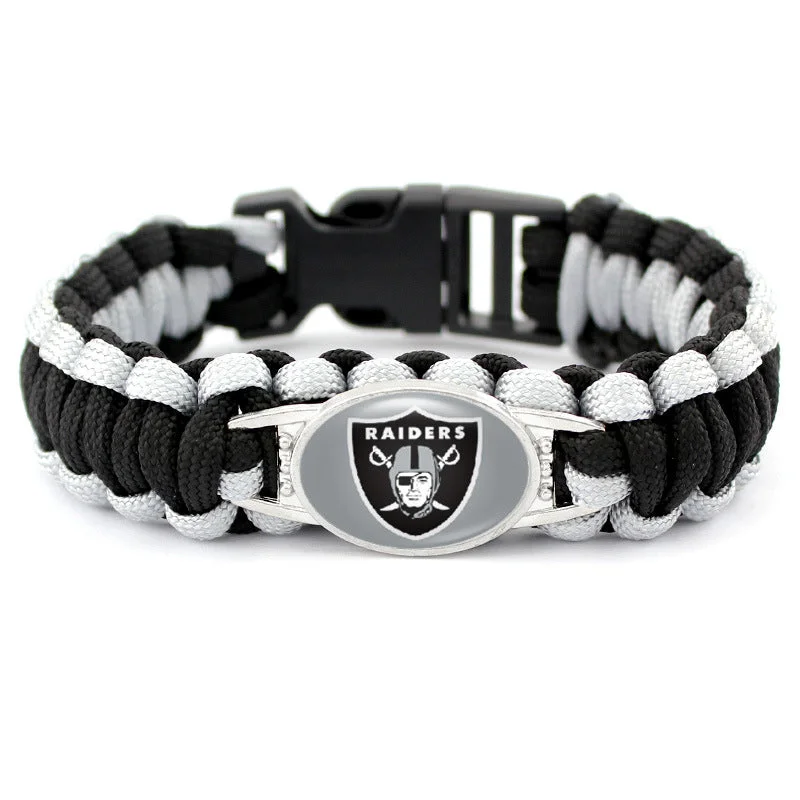 Las Vegas Raiders snap clasp bracelet