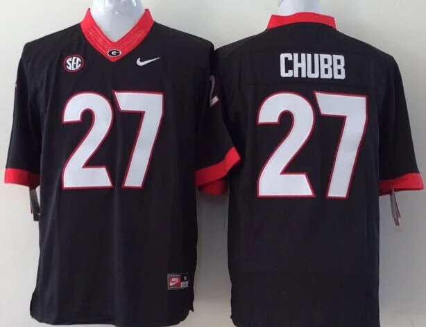 Nick Chubb Georgia Bulldogs Jersey black