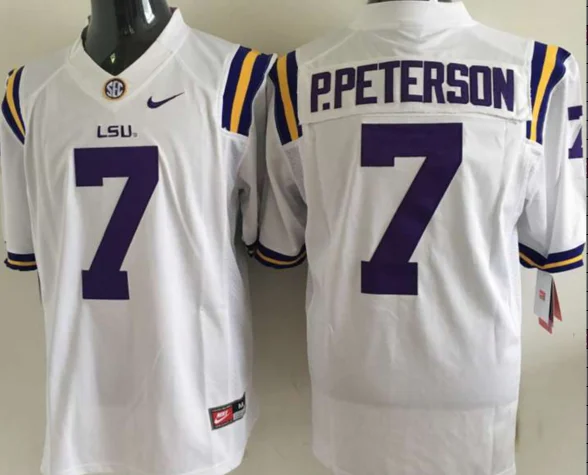 Patrick Peterson  LSU Tigers Jersey white