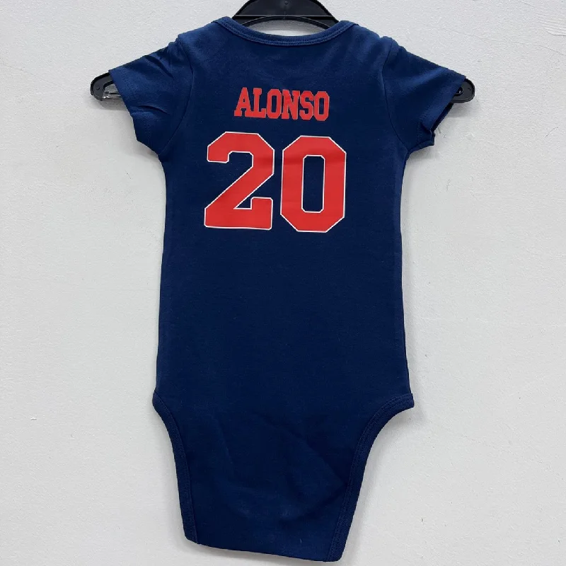 Pete Alonso New York Mets baby onesie creeper snap suit b/t blue