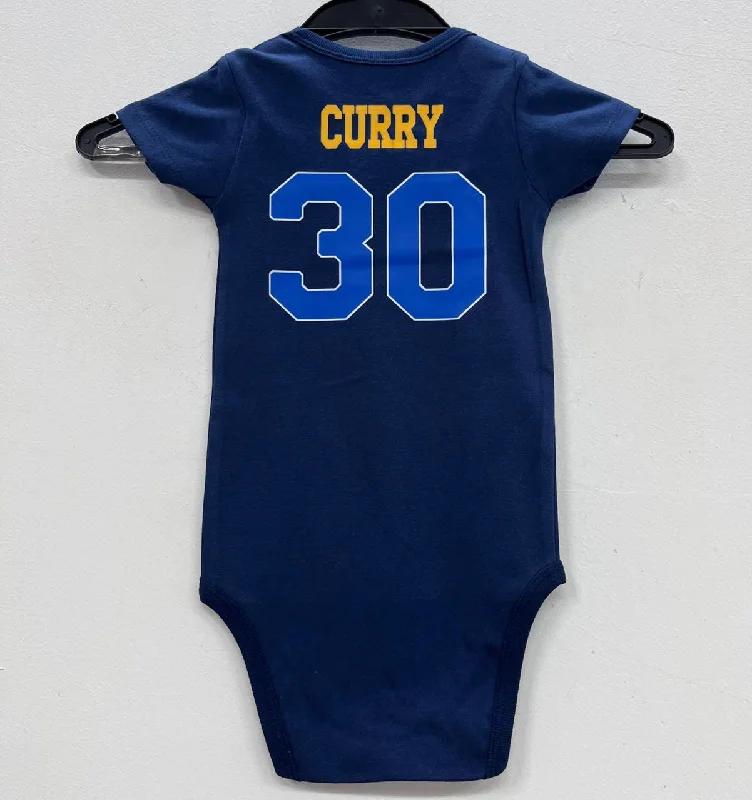 Stephen Curry Golden State Warriors baby onesie creeper snap suit b/t blue