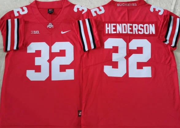 TreVeyon Henderson Ohio State Buckeyes Jersey red