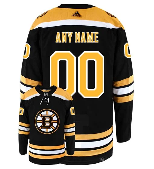 Customizable Boston Bruins Adidas Primegreen Authentic NHL Hockey Jersey