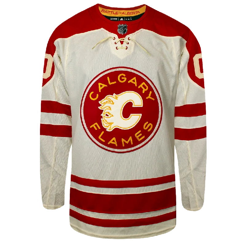 Customizable Calgary Flames Adidas 2023 Heritage Classic PG Jersey