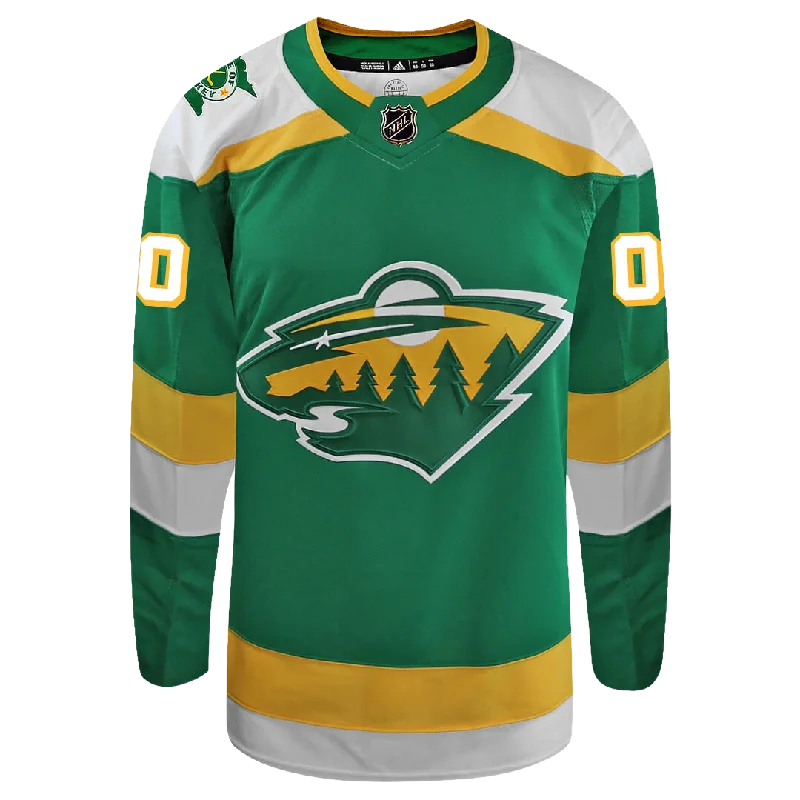 Customizable Minnesota Wild 2023 Third/ Alternate Adidas Primegreen Jersey