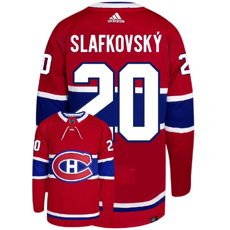 Juraj Slafkovský Montreal Canadiens Adidas Primegreen Authentic NHL Hockey Jersey