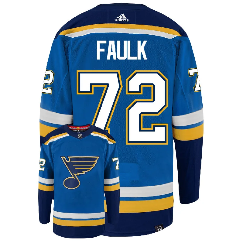 Justin Faulk St Louis Blues Adidas Primegreen Authentic NHL Hockey Jersey