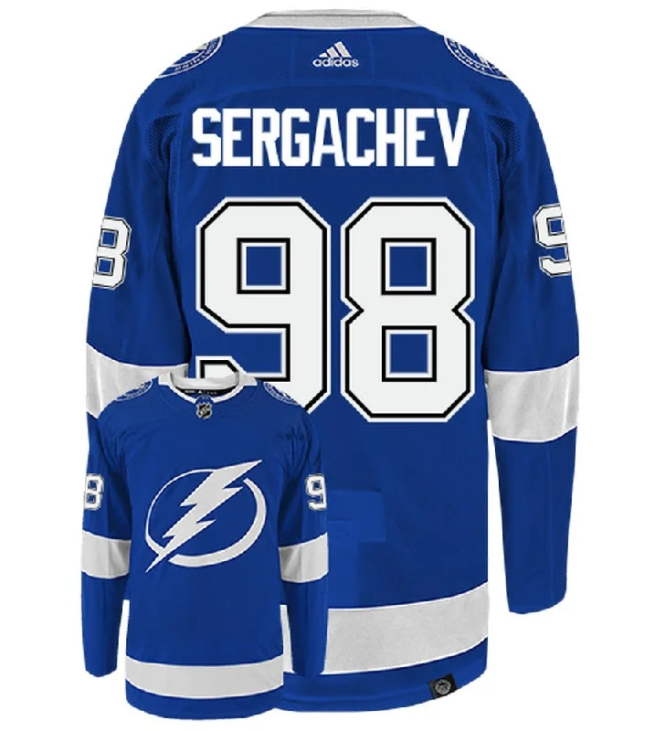 Mikhail Sergachev Tampa Bay Lightning Adidas Primegreen Authentic NHL Hockey Jersey