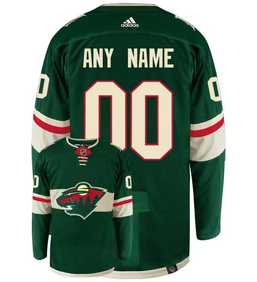 Customizable Minnesota Wild Adidas Primegreen Authentic NHL Hockey Jersey