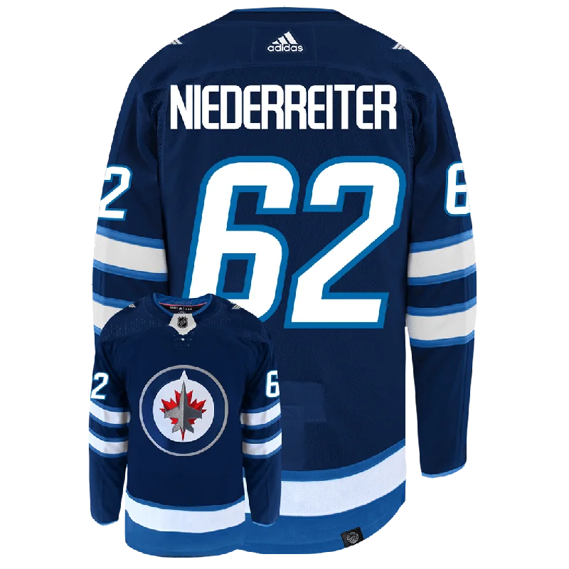 Nino Niederreiter Winnipeg Jets Adidas Primegreen Authentic NHL Hockey Jersey