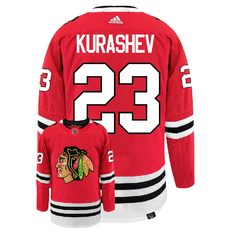 Philipp Kurashev Chicago Blackhawks Adidas Primegreen Authentic NHL Hockey Jersey