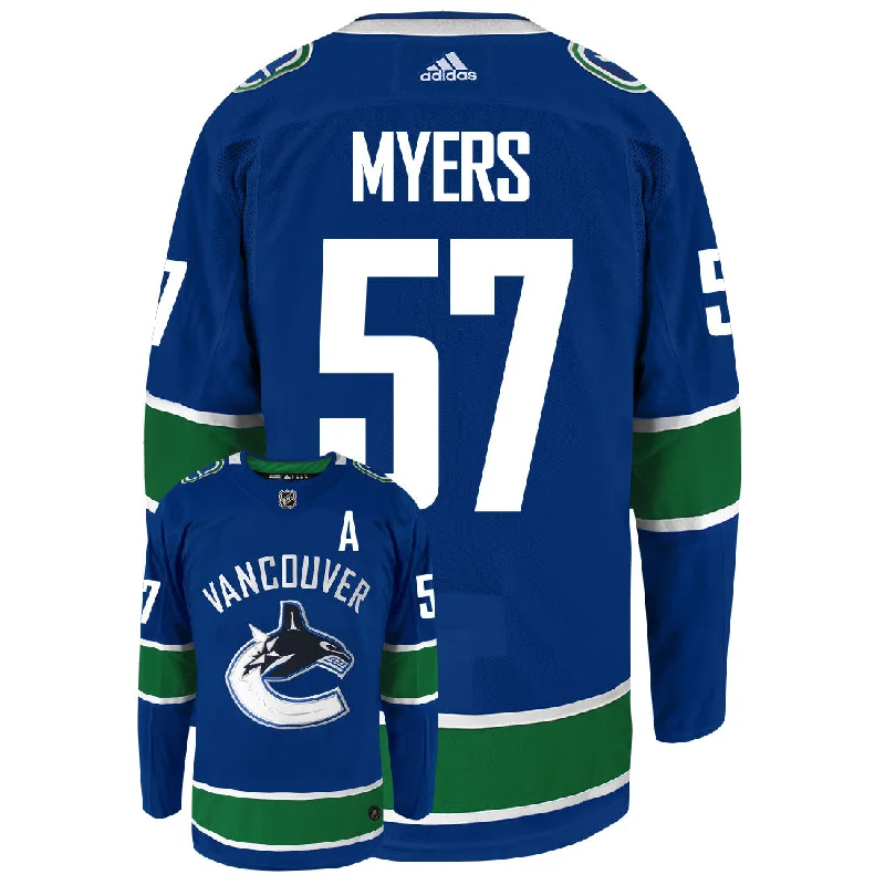 Tyler Myers Vancouver Canucks Adidas Primegreen Authentic NHL Hockey Jersey