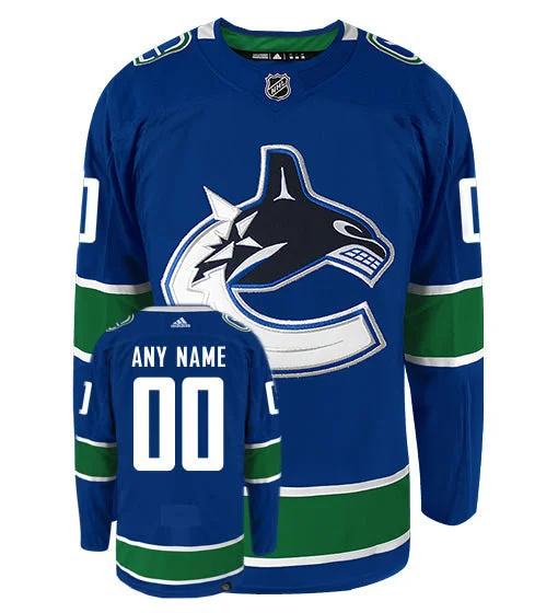 Customizable Vancouver Canucks Adidas Primegreen Authentic NHL Hockey Jersey