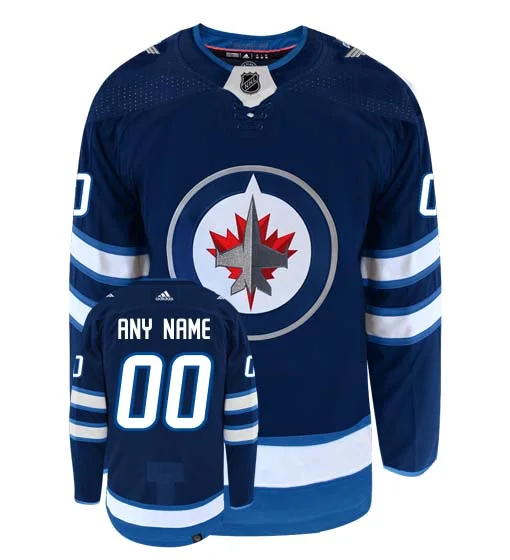 Customizable Winnipeg Jets Adidas Primegreen Authentic NHL Hockey Jersey