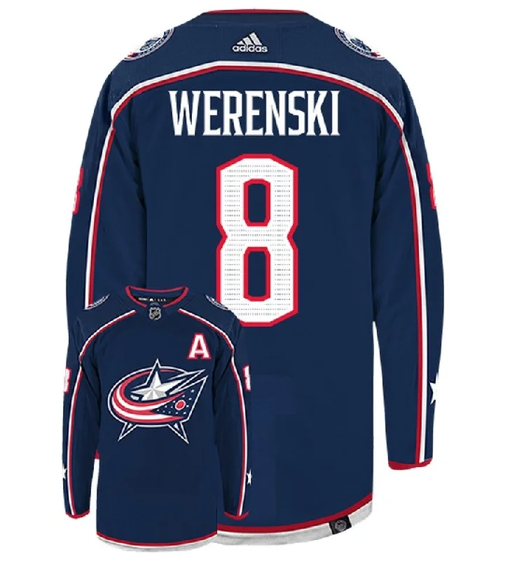 Zach Werenski Columbus Blue Jackets  Adidas Primegreen Authentic NHL Hockey Jersey